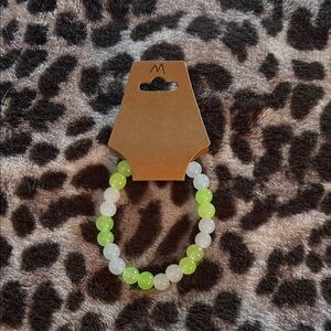 Size medium, handmade glass bead bracelet